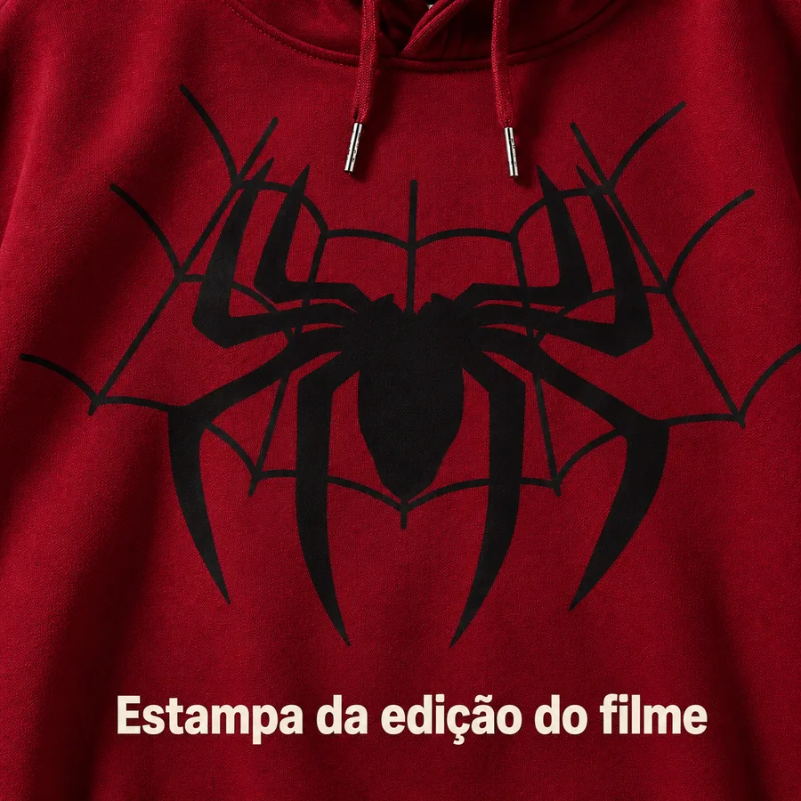 Detalhe da estampa do moletom